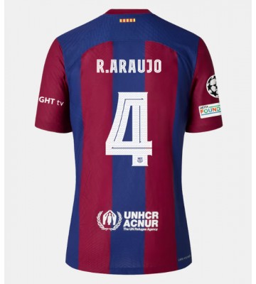 Barcelona Ronald Araujo #4 Primera Equipación 2023-24 Manga Corta